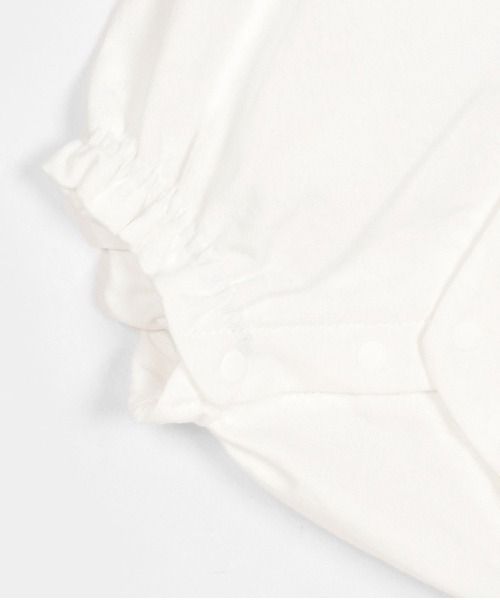 ウサギマスコットつきエプロンスカート＆半袖ロンパースセット