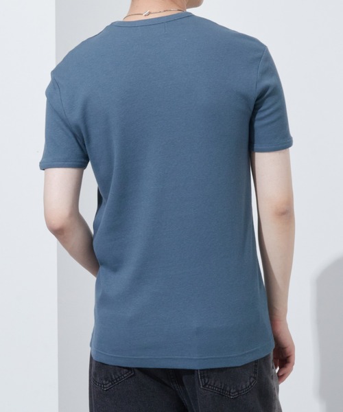 Anchor Smith(アンカー スミス)の「リラックステレコリブクルーネック半袖カットソー(Tシャツ/カットソー・メンズ・ブラック/レッド/ブルーグレー/グレー/カーキ/チャコール/ホワイト・LL/L/M)」の10枚目の写真
