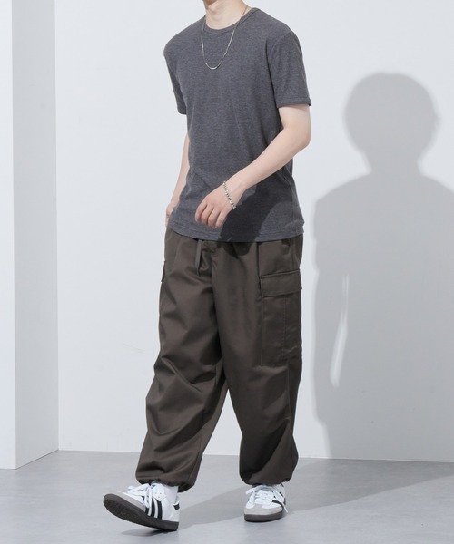 Anchor Smith(アンカー スミス)の「リラックステレコリブクルーネック半袖カットソー(Tシャツ/カットソー・メンズ・ブラック/レッド/ブルーグレー/グレー/カーキ/チャコール/ホワイト・LL/L/M)」の22枚目の写真
