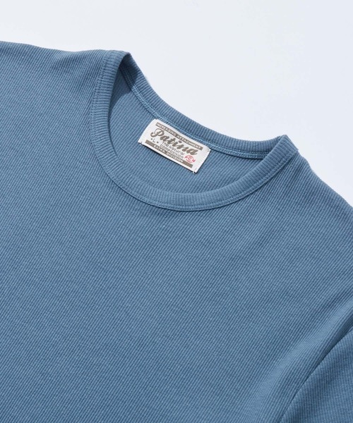 Anchor Smith(アンカー スミス)の「リラックステレコリブクルーネック半袖カットソー(Tシャツ/カットソー・メンズ・ブラック/レッド/ブルーグレー/グレー/カーキ/チャコール/ホワイト・LL/L/M)」の19枚目の写真