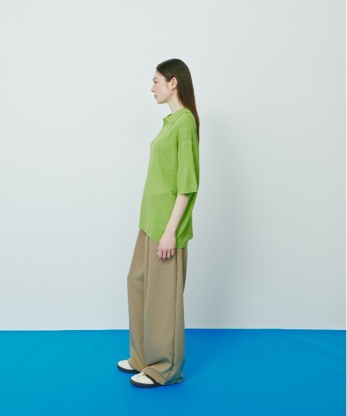 KACCO(カッコ)の「《ユニセックスアイテム》2TUCK WIDE BAGGY SLACKS / ツータックワイドバギースラックス(スラックス・メンズ・ベージュ/ダークグレー/ブラック・SMALL/LARGE/MEDIUM)」の6枚目の写真