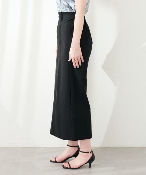 natural couture(ナチュラルクチュール)の「スーパーストレッチスリット付スカート(スカート・レディース・ブラック/サックスブルー/ドット・FREE)」の18枚目の写真