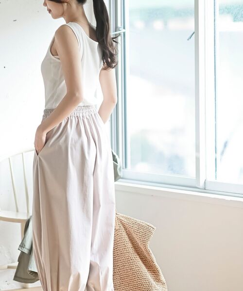 rps（アールピーエス）の「前後着用モチーフレーステレコタンクトップ（タンクトップ・レディース・オフホワイト/グレイッシュベージュ/ブラック・L/M）」の5枚目の写真