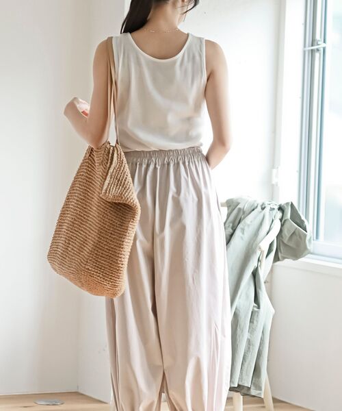 rps（アールピーエス）の「前後着用モチーフレーステレコタンクトップ（タンクトップ・レディース・オフホワイト/グレイッシュベージュ/ブラック・L/M）」の6枚目の写真