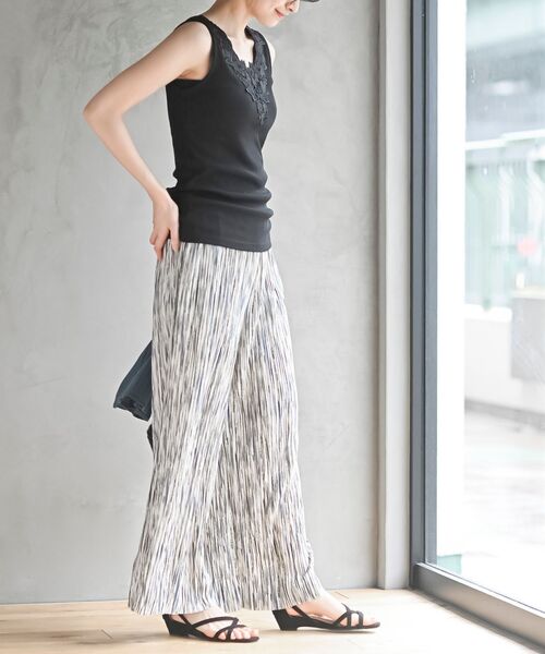 rps（アールピーエス）の「前後着用モチーフレーステレコタンクトップ（タンクトップ・レディース・オフホワイト/グレイッシュベージュ/ブラック・L/M）」の22枚目の写真