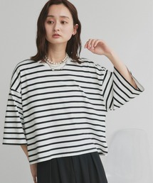 ワイドシルエット ショート丈Tシャツ