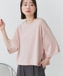 ワイドシルエット ショート丈Tシャツ