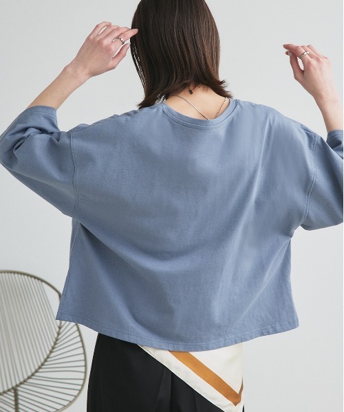 セール】ワイドシルエット ショート丈Tシャツ（Tシャツ