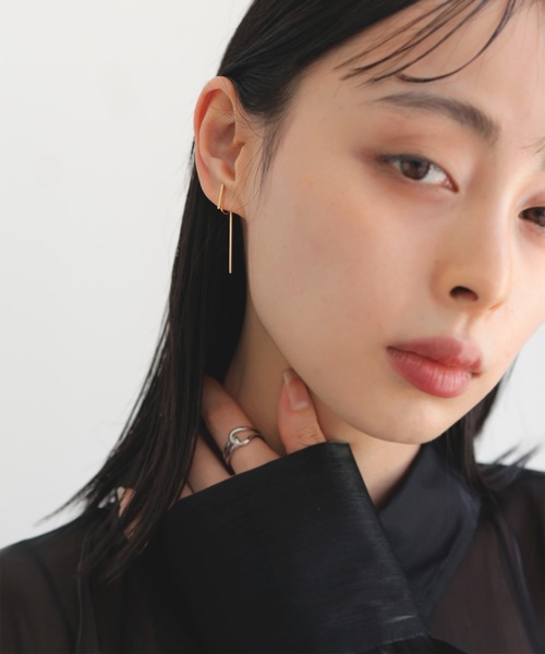 LIAN(リアン)の「ダブルスティックイヤリング(イヤリング・レディース・ゴールド/シルバー×ゴールド・FREE)」の18枚目の写真