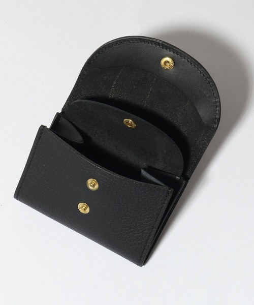 UNIVERSAL OVERALL（ユニバーサルオーバーオール）の「【UNIVERSAL OVERALL/ユニバーサルオーバーオール】シボレザーダブルフラップウォレット/ミニウォレット（財布・メンズ・ベージュ/オレンジ/グリーン/ブラック・FREE）」の7枚目の写真