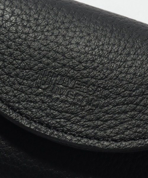 UNIVERSAL OVERALL（ユニバーサルオーバーオール）の「【UNIVERSAL OVERALL/ユニバーサルオーバーオール】シボレザーダブルフラップウォレット/ミニウォレット（財布・メンズ・ベージュ/オレンジ/グリーン/ブラック・FREE）」の8枚目の写真