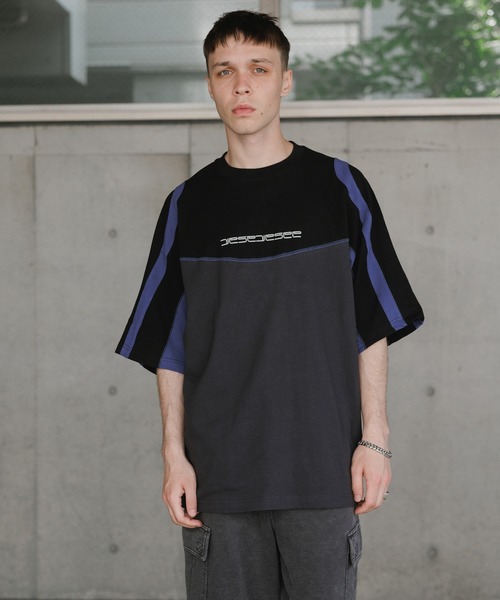 さらに100円引き◆YESEYESEE◆Y.E.S Pigment Applique Tee YESEYESEE（イエスアイシー）の「Y.E.S Sparkle Tee（Tシャツ