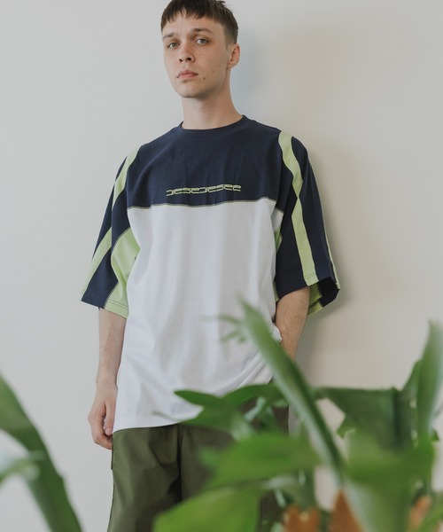 セール】yeseyesee/イエスアイシー Cover Stitch Tee ビック