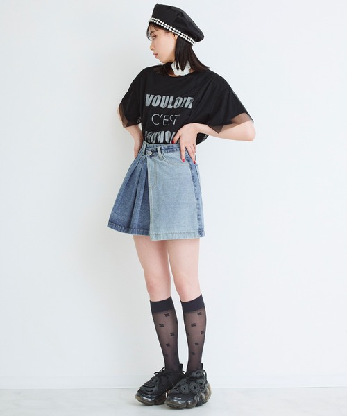 Narcissus（ナルシス）の「【Narcissus】バイカラーデニムスカート（デニムスカート・レディース・その他・FREE）」の7枚目の写真