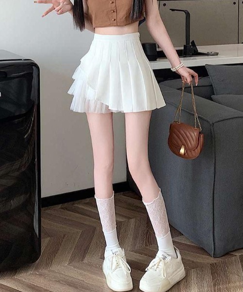 ENLIKE(エンリケ)の「サイドチュールドッキングミニスカート(スカート・レディース・ブラック/ホワイト・S/M)」の18枚目の写真