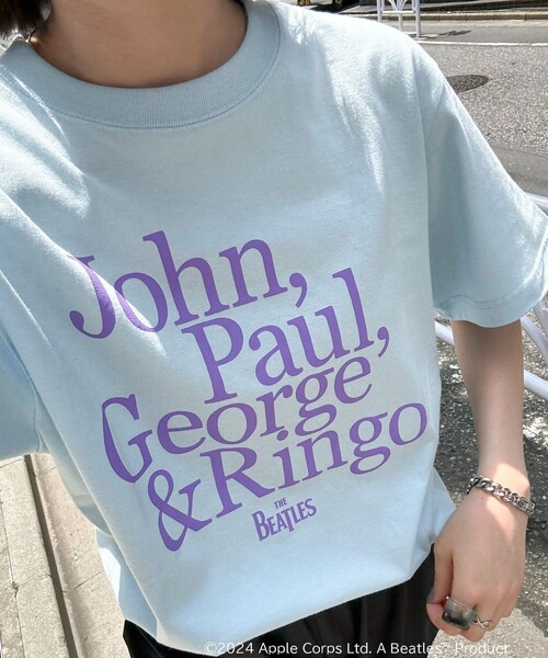 GOOD ROCK SPEED(グッドロックスピード)の「【GOOD ROCK SPEED/グッドロックスピード】THE BEATLES 半袖Tシャツ(Tシャツ/カットソー・レディース・サックスブルー/オフホワイト・FREE)」の13枚目の写真