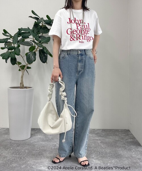 GOOD ROCK SPEED(グッドロックスピード)の「【GOOD ROCK SPEED/グッドロックスピード】THE BEATLES 半袖Tシャツ(Tシャツ/カットソー・レディース・サックスブルー/オフホワイト・FREE)」の14枚目の写真