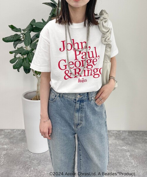 GOOD ROCK SPEED(グッドロックスピード)の「【GOOD ROCK SPEED/グッドロックスピード】THE BEATLES 半袖Tシャツ(Tシャツ/カットソー・レディース・サックスブルー/オフホワイト・FREE)」の19枚目の写真