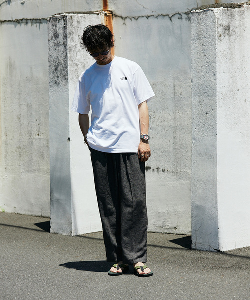 THE NORTH FACE（ザノースフェイス）の「THE NORTH FACE S/S Nuptse Tee NT32448（Tシャツ/カットソー・メンズ・パープル/ホワイト/ブラック/カーキ・MEDIUM/LARGE/X-LARGE）」の6枚目の写真