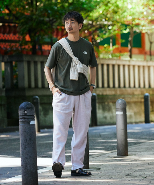 THE NORTH FACE（ザノースフェイス）の「THE NORTH FACE S/S Nuptse Tee NT32448（Tシャツ/カットソー・メンズ・パープル/ホワイト/ブラック/カーキ・MEDIUM/LARGE/X-LARGE）」の7枚目の写真