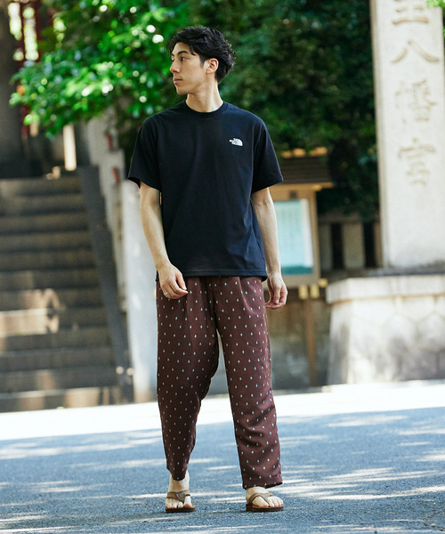 THE NORTH FACE（ザノースフェイス）の「THE NORTH FACE S/S Nuptse Tee NT32448（Tシャツ/カットソー・メンズ・パープル/ホワイト/ブラック/カーキ・MEDIUM/LARGE/X-LARGE）」の8枚目の写真