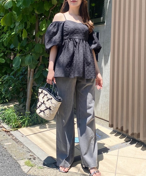 NOMAE（ノーマエ）の「キャミオフショルチュニック（シャツ