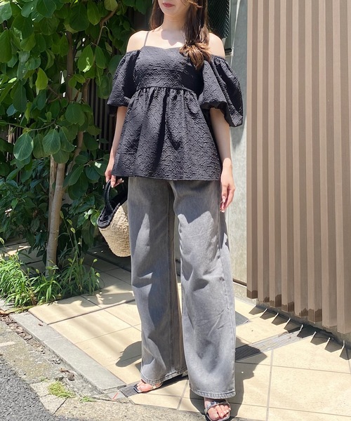 NOMAE（ノーマエ）の「キャミオフショルチュニック（シャツ