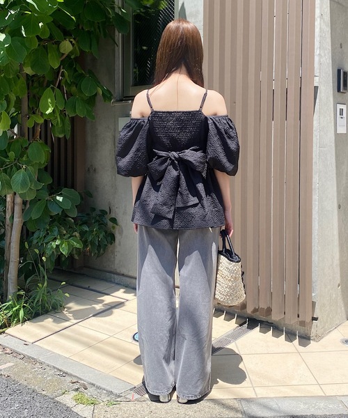 NOMAE ノーマエ デニムオフショルシャツチュニック ワンピース NOMAE（ノーマエ）の「デニムオフショルシャツチュニック