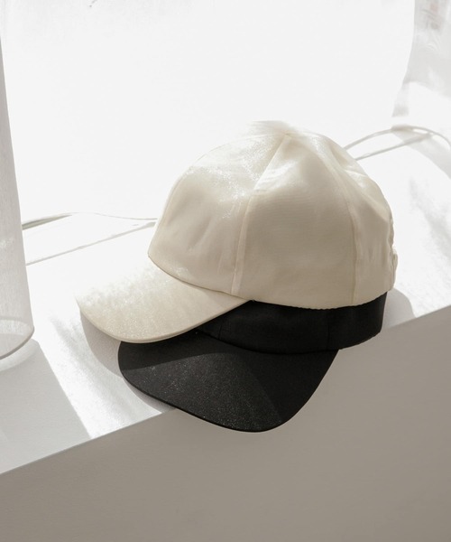 URBAN RESEARCH Sonny Label（アーバンリサーチサニーレーベル）の「オーガンジーキャップ（キャップ・レディース・アイボリー/ブラック・ONE）」の9枚目の写真