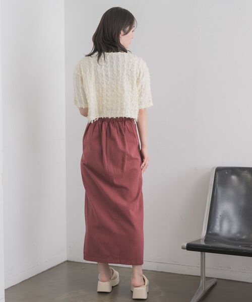 RETRO GIRL(レトロガール)の「フリンジCTSET(Tシャツ/カットソー・レディース・オフホワイト/ブルー/ベージュ・FREE)」の18枚目の写真