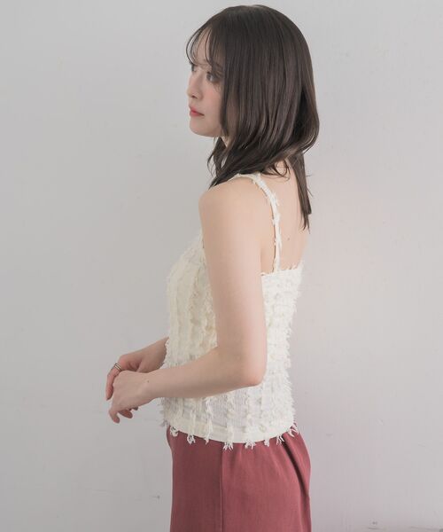 RETRO GIRL(レトロガール)の「フリンジCTSET(Tシャツ/カットソー・レディース・オフホワイト/ブルー/ベージュ・FREE)」の11枚目の写真