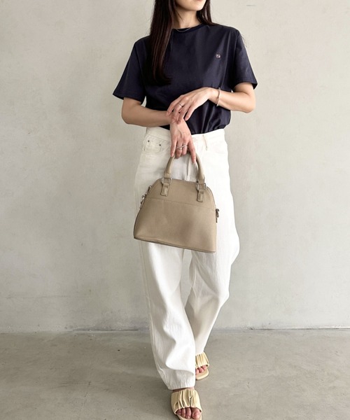 Niell（ニール）の「【H by FIGER/エイチ バイ フィガー】フラッグロゴ ワンポイント刺繍 クルーネック半袖Tシャツ（Tシャツ/カットソー・レディース・ホワイト/ブラック/グレー/ネイビー・S/L/M/XL）」の18枚目の写真