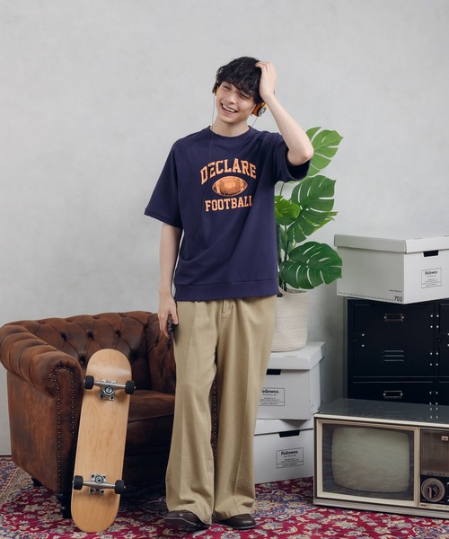MUHET（ミュエータ）の「裏毛カレッジロゴスウェットTシャツ（Tシャツ/カットソー・レディース・レッド系その他/杢グレー/ネイビー・X-LARGE/MEDIUM）」の20枚目の写真