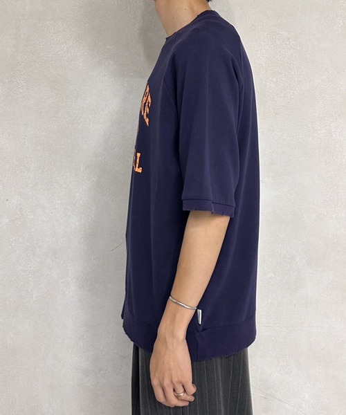 MUHET（ミュエータ）の「裏毛カレッジロゴスウェットTシャツ（Tシャツ/カットソー・レディース・レッド系その他/杢グレー/ネイビー・X-LARGE/MEDIUM）」の12枚目の写真