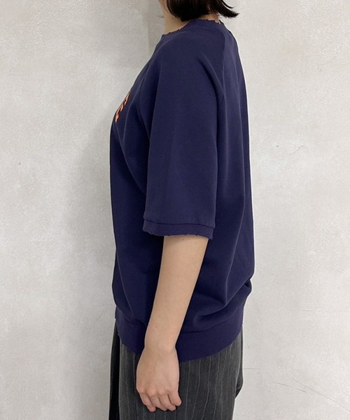 MUHET（ミュエータ）の「裏毛カレッジロゴスウェットTシャツ（Tシャツ/カットソー・レディース・レッド系その他/杢グレー/ネイビー・X-LARGE/MEDIUM）」の14枚目の写真