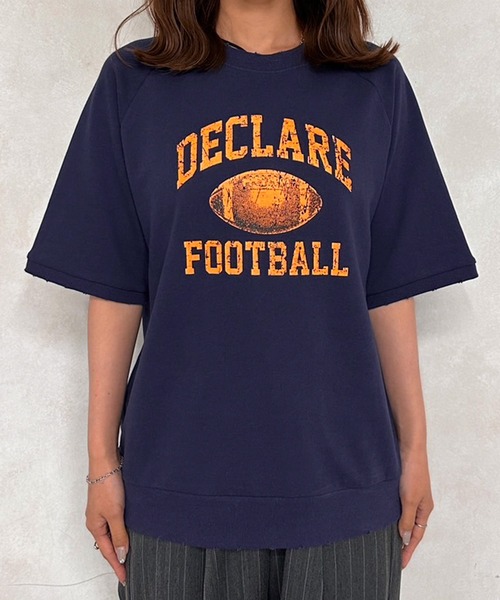 MUHET（ミュエータ）の「裏毛カレッジロゴスウェットTシャツ（Tシャツ/カットソー・レディース・レッド系その他/杢グレー/ネイビー・X-LARGE/MEDIUM）」の17枚目の写真