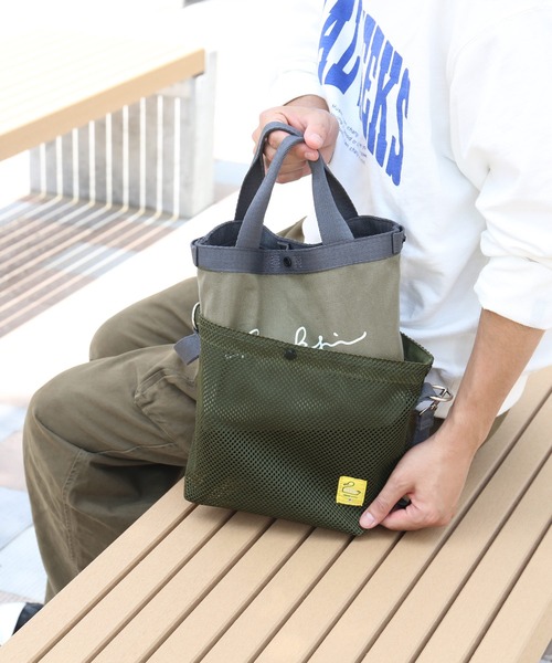 sankyo shokai（サンキョウショウカイ）の「[KAKSI]  トートバッグ（ショルダーバッグ・レディース・グレー/ブラック×ブラック/カーキ/ブラック×グレー・FREE）」の13枚目の写真