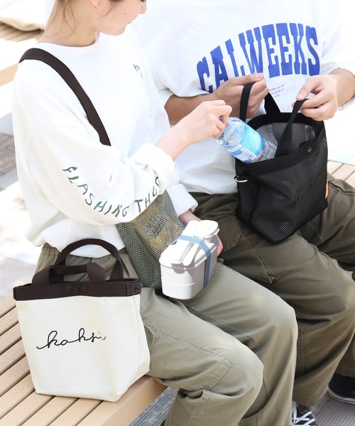 sankyo shokai（サンキョウショウカイ）の「[KAKSI]  トートバッグ（ショルダーバッグ・レディース・グレー/ブラック×ブラック/カーキ/ブラック×グレー・FREE）」の9枚目の写真
