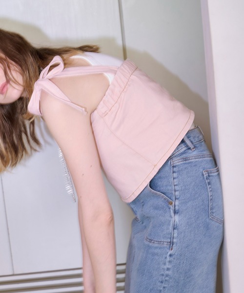 Color Denim Bustier – Lil Ambition