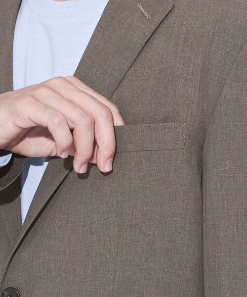 green label relaxing(グリーンレーベルリラクシング)の「【WEB限定】JUST fit ドライPEスリムセットアップ ジャケット&パンツ -吸水速乾・防シワ-(セットアップ・メンズ・ダークグレー/ネイビー/ダークブラウン・M/L/XL/XS/XXL/S)」の20枚目の写真