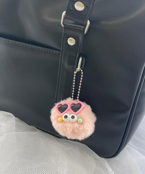 WEGO（ウィゴー）の「WEGO/ミニサングラスモンスターぬいぐるみキーホルダー（キーホルダー・レディース・ブルー/ホワイト/パープル/ピンク・FREE）」の8枚目の写真