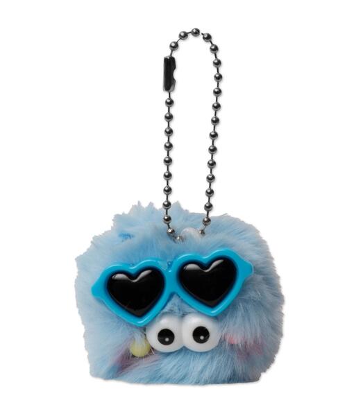 WEGO（ウィゴー）の「WEGO/ミニサングラスモンスターぬいぐるみキーホルダー（キーホルダー・レディース・ブルー/ホワイト/パープル/ピンク・FREE）」の6枚目の写真