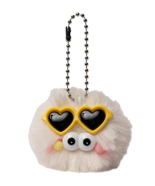 WEGO（ウィゴー）の「WEGO/ミニサングラスモンスターぬいぐるみキーホルダー（キーホルダー・レディース・ブルー/ホワイト/パープル/ピンク・FREE）」の7枚目の写真