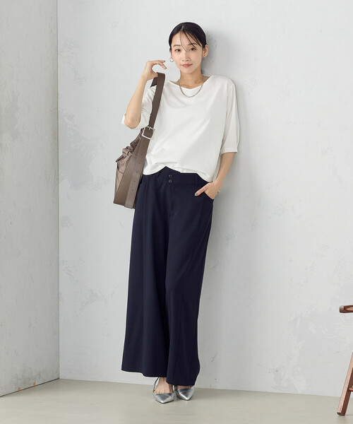 MONO COMME CA(モノコムサ)の「ワンハンドル ショルダートート(ショルダーバッグ・レディース・ブラック/モカ・FREE)」の9枚目の写真