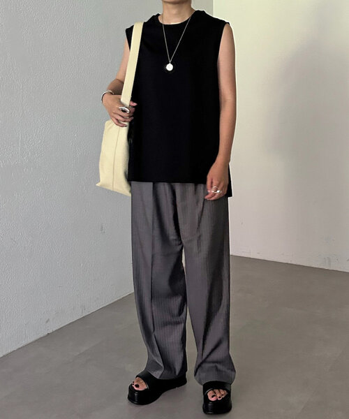 SHENERY（シーナリー）の「ピンストライプベルテッドスラックス（その他パンツ・レディース・グレー/ネイビー・36/38）」の20枚目の写真