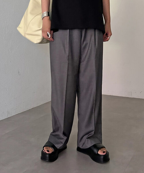 SHENERY（シーナリー）の「ピンストライプベルテッドスラックス（その他パンツ・レディース・グレー/ネイビー・36/38）」の18枚目の写真