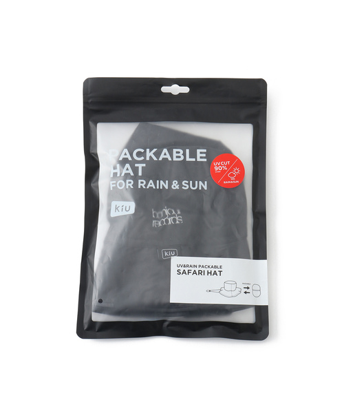 bonjour records（ボンジュールレコーズ）の「【bonjour records/ボンジュールレコード】 KIU Rain Hat KIUレインサファリハット（ハット・メンズ・ブラック・FREE）」の12枚目の写真