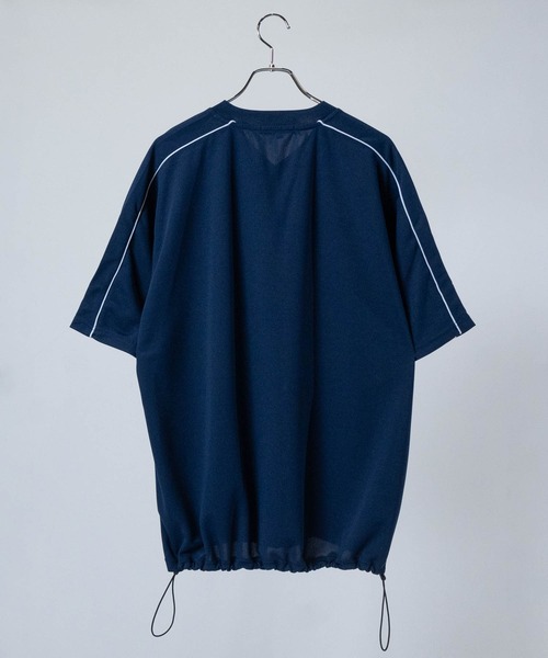 JOHN'S CLOSET(ジョンズクローゼット)の「【13】フロントプリント サッカーデザイン 半袖ゲームシャツ/ユニフォームシャツ(Tシャツ/カットソー・メンズ・ホワイト系1/ホワイト系2/ブラック系1/ブラック系2/ネイビー系1/ネイビー系2/ブラック系3/ホワイト系3/ネイビー系3・MEDIUM/LARGE)」の22枚目の写真