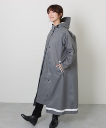 美品✴︎グレースクラス　ライナー付きミリタリーコート ポンチョ　パープル　36 美品✴︎グレースクラス ライナー付きミリタリーコート ポンチョ