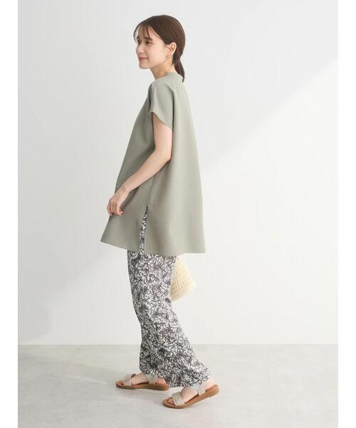 Green　Parks（グリーンパークス）の「接触冷感　比翼ボタンチュニック（チュニック・レディース・イエロー/オフホワイト/カーキ/ネイビー・FREE）」の19枚目の写真